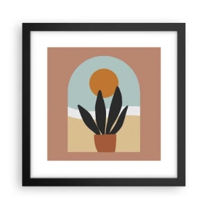 Poster in een zwarte lijst - Kleine geneugten - 30x30 cm