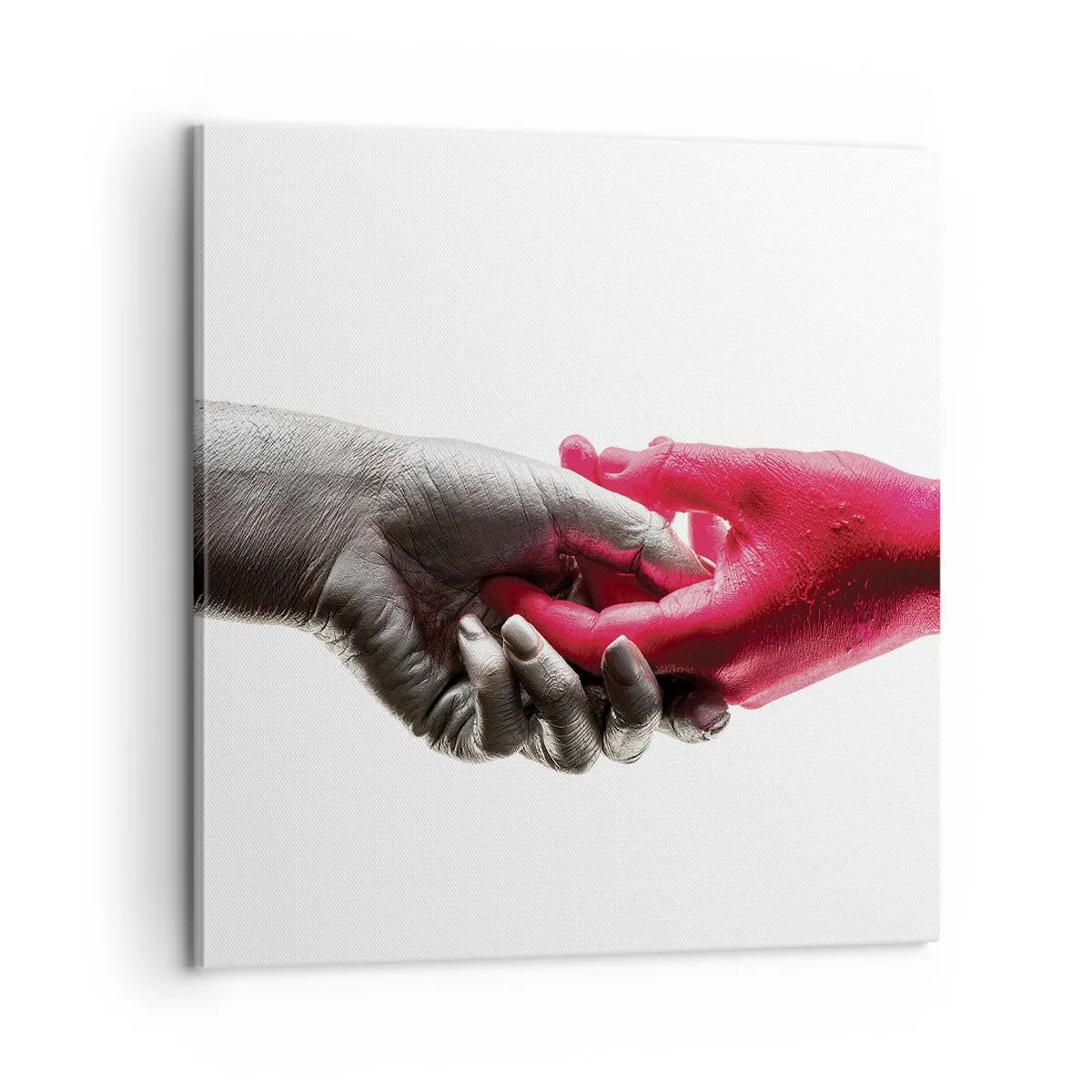 Schilderen op canvas - Samen, hoewel anders - 60x60 cm