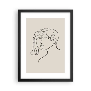 Poster in een zwarte lijst - En er ontstond eenheid - 30x40 cm