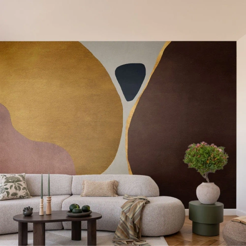 Fotobehang Premium Sand - Abstractie – een plek in de ruimte - Abstractie, Minimalisme, Vormen - 250x175 cm