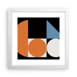 Poster in een witte lijst - Dacht lay-out - 30x30 cm