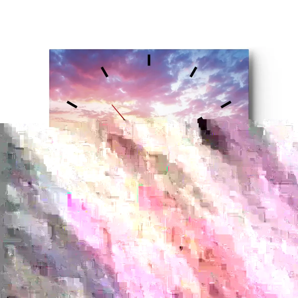 Wandklok - Klok - Een moment van diepe ervaring - 30x30 cm