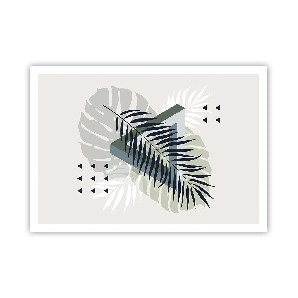 Poster - Natuur en geometrie - twee orden? - 100x70 cm
