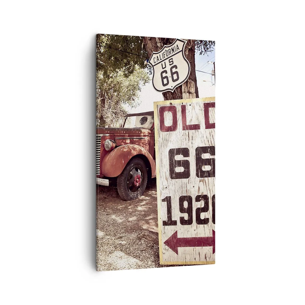 Schilderen op canvas - Een legende van de Amerikaanse provincie - 45x80 cm