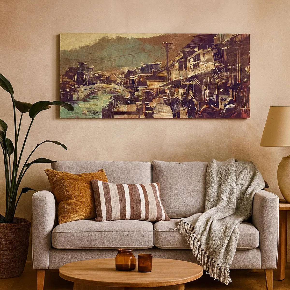 Schilderen op canvas - Het leven als een rijkdom aan grijs - 30x30 cm