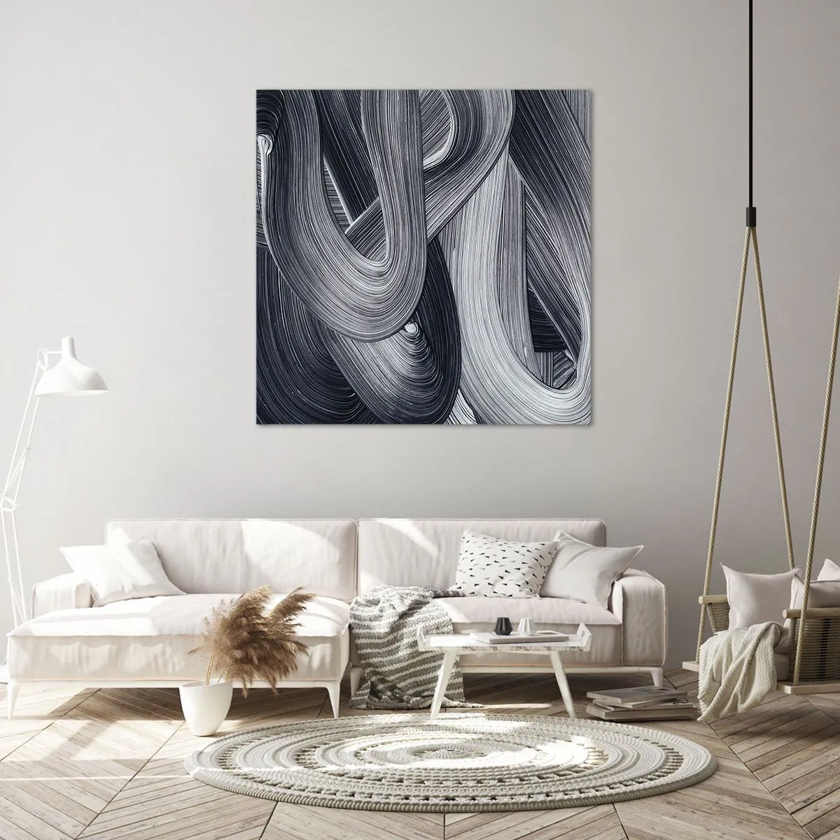 Schilderen op canvas - De vloeibaarheid van de werkelijkheid - 50x50 cm