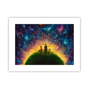 Poster - Liefde en vriendschap - de hele wereld - 40x30 cm