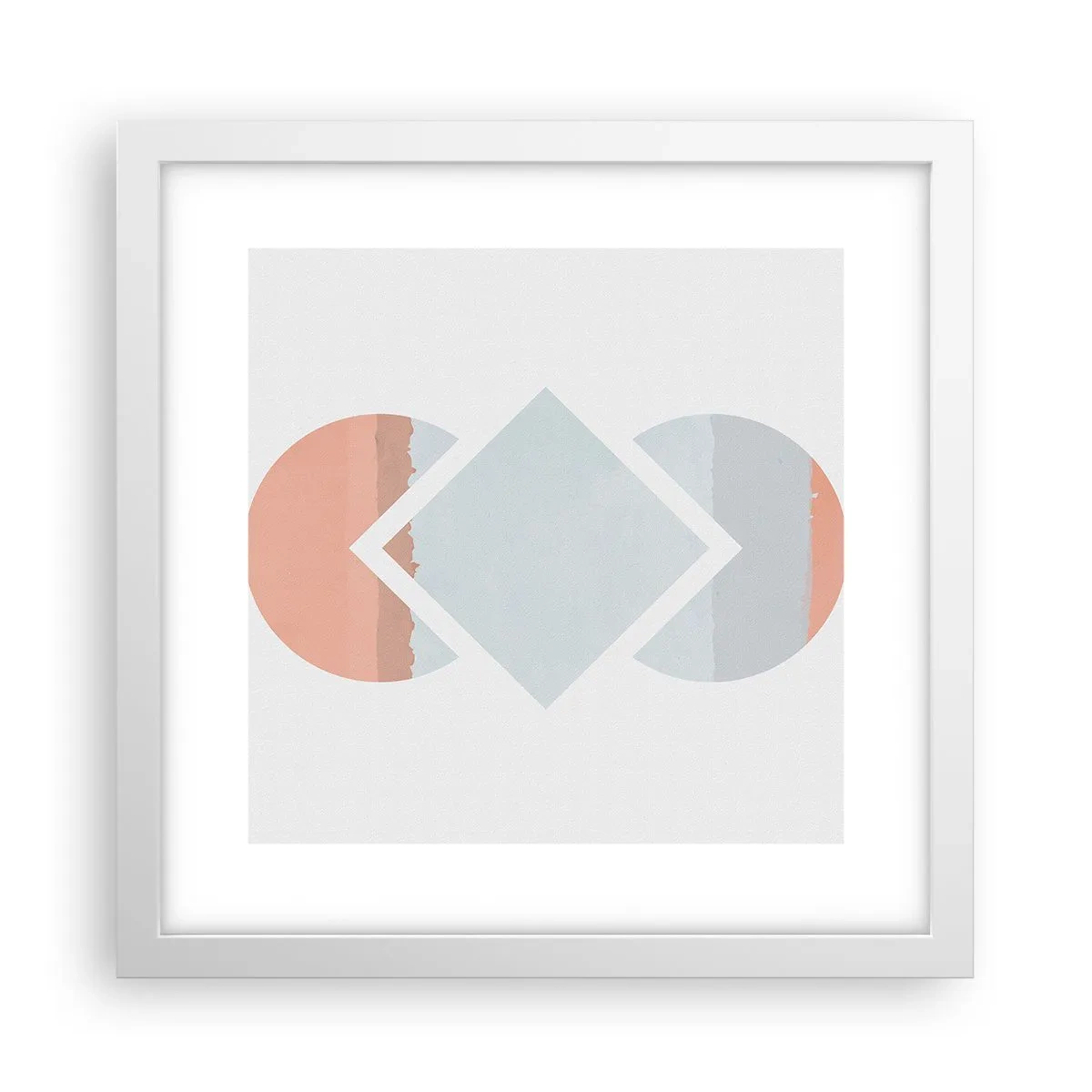 Poster in een witte lijst - De situatie is duidelijk - 30x30 cm