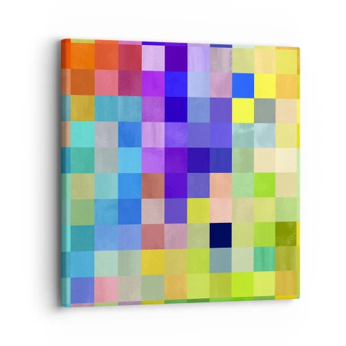 Schilderen op canvas - Alle anderen, allemaal gelijk - 30x30 cm