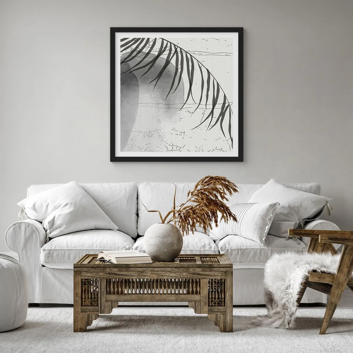 Poster in een zwarte lijst - Het subtiele exotisme van de natuur - 40x40 cm