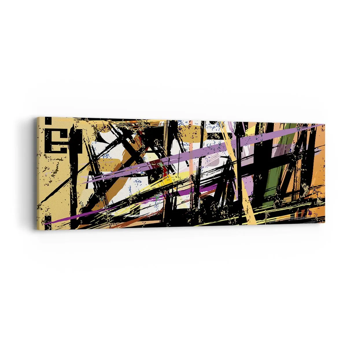 Schilderen op canvas - Een scherp snijden - 90x30 cm