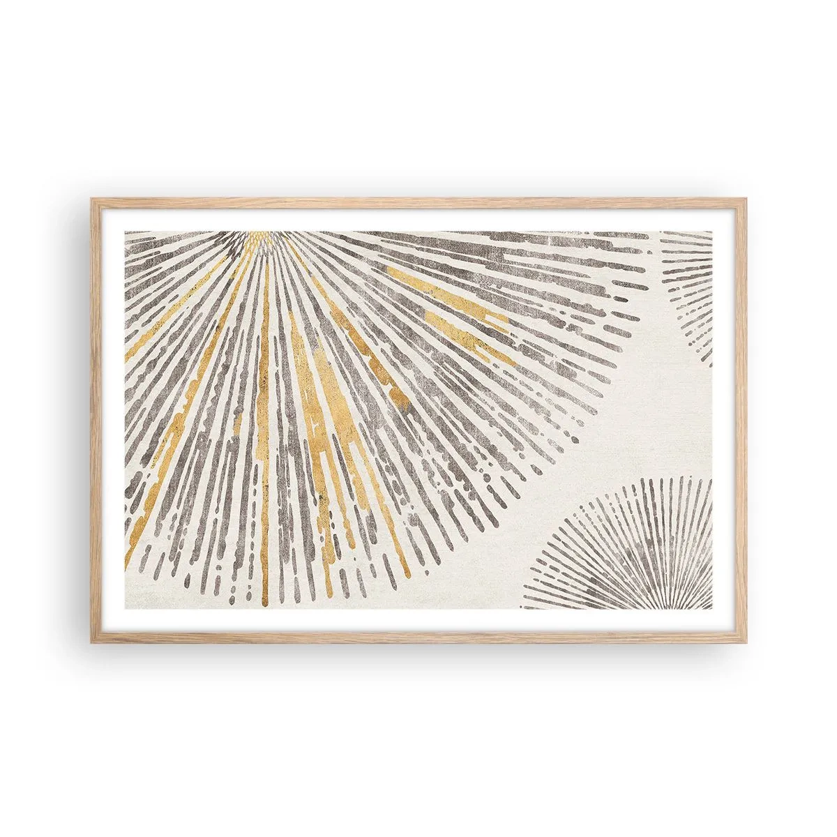 Een poster in een licht eiken lijst - De schoonheid van de straal - 91x61 cm