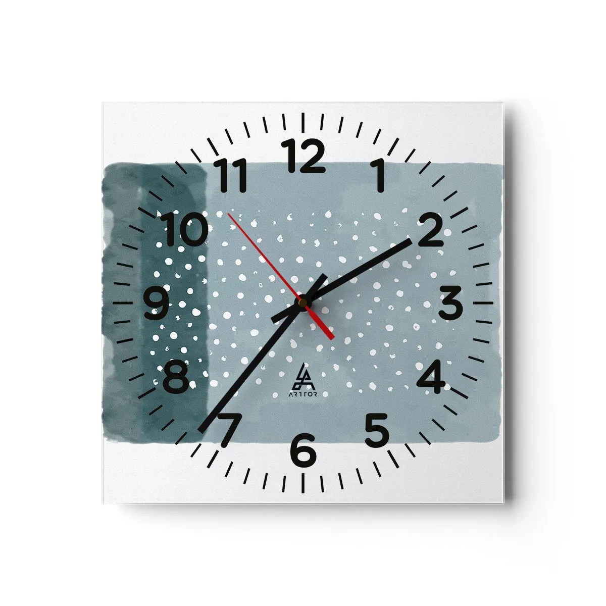 Wandklok - Klok - Gegroeid op blauw - 40x40 cm
