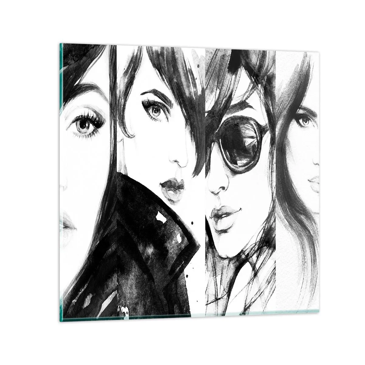 Schilderen op glas - Schoonheid vermenigvuldigd - 70x70 cm