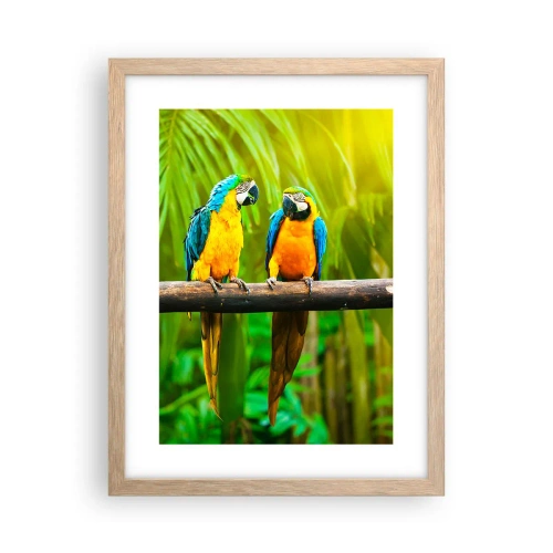 Een poster in een licht eiken lijst - En heb je gehoord dat ze...? - 30x40 cm