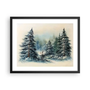 Poster in een zwarte lijst - Klaar voor kerst - 50x40 cm