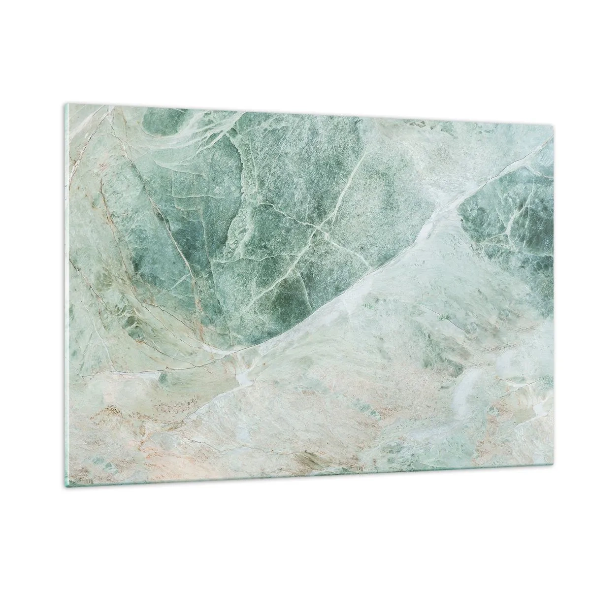 Schilderen op glas - De nobele kou van steen - 120x80 cm