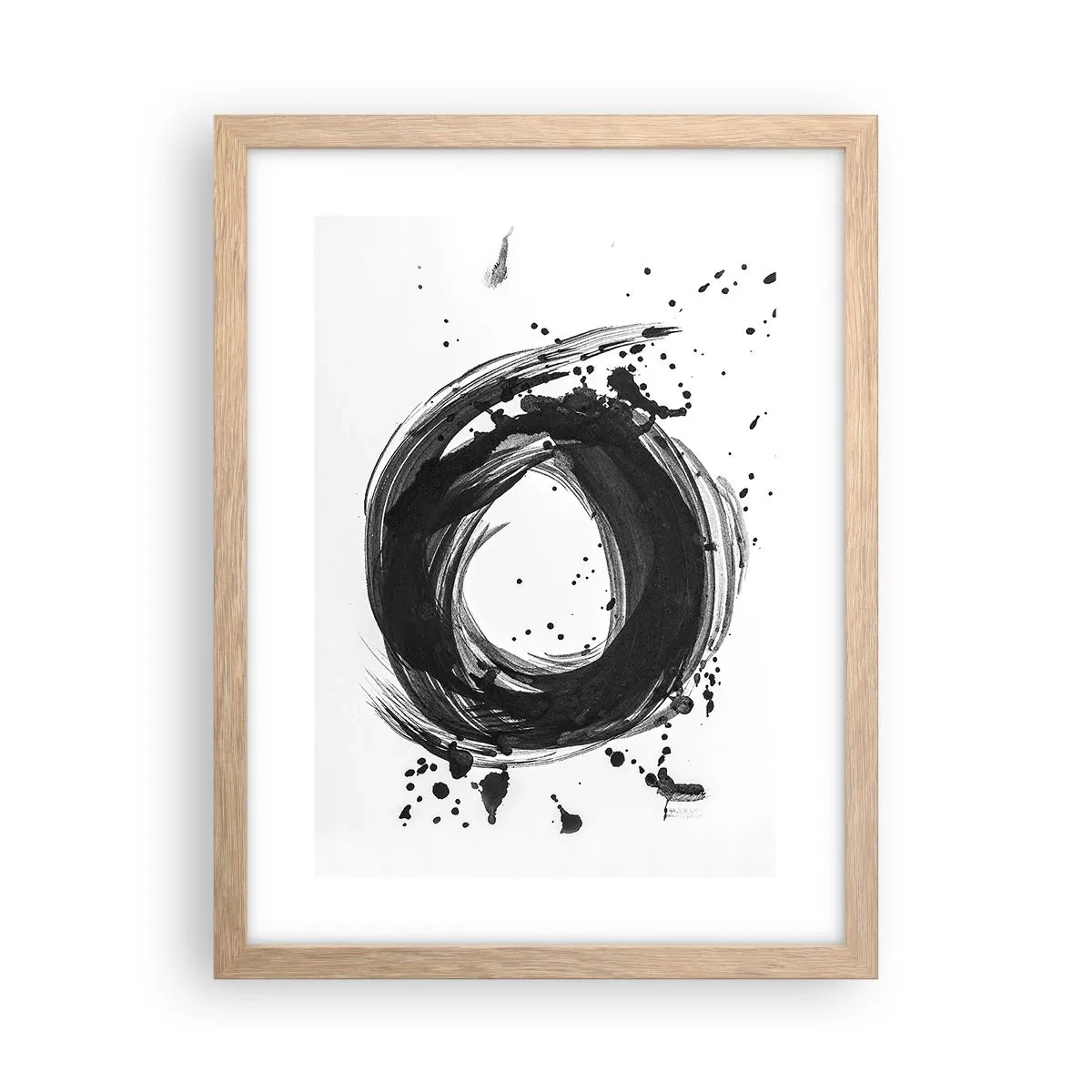 Een poster in een licht eiken lijst - De draaikolk van de schepping - 30x40 cm