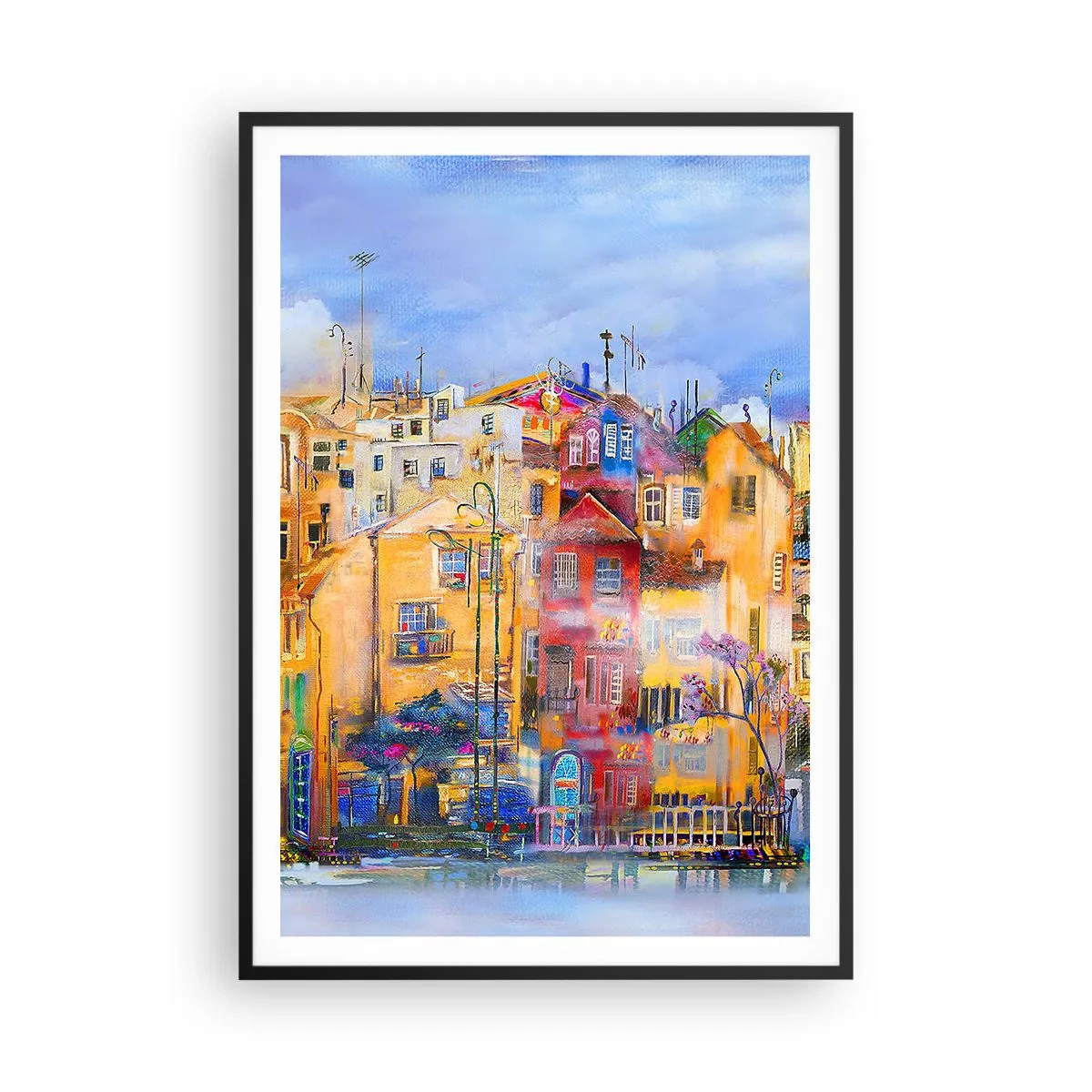 Poster in een zwarte lijst - Wij zijn samen - 70x100 cm