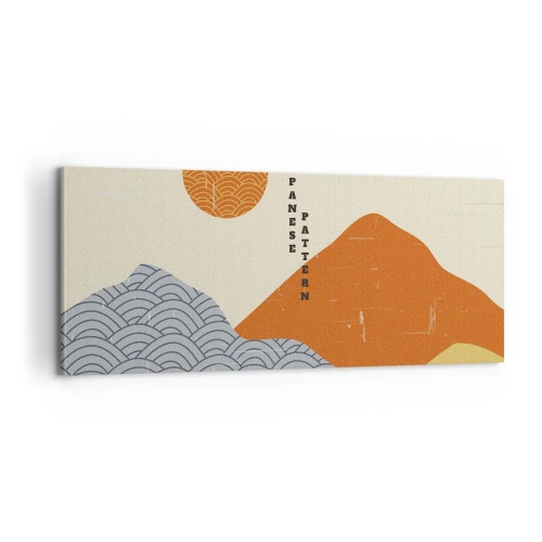 Schilderen op canvas - In de Japanse spirit - 100x40 cm