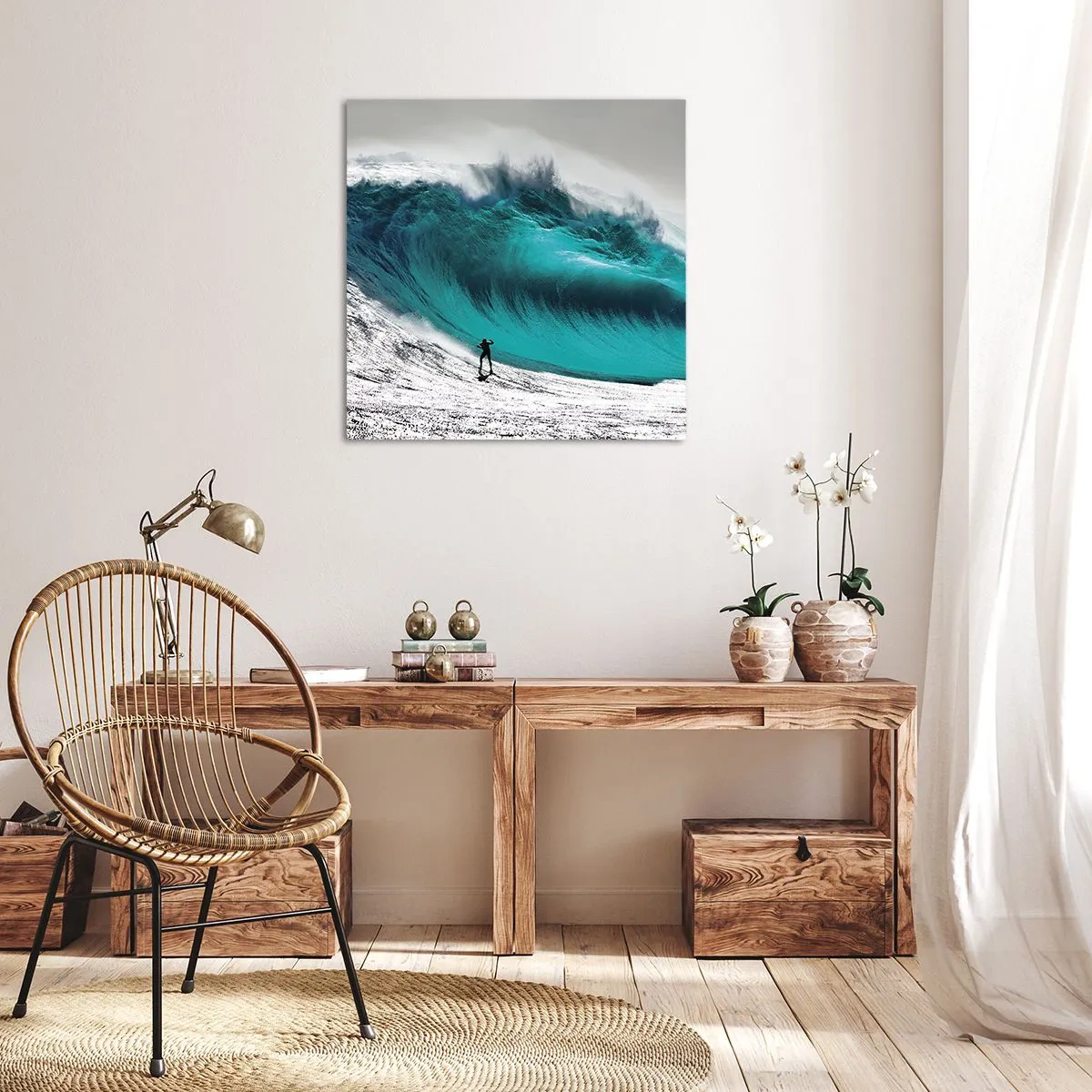 Schilderen op canvas - Uitdaging aanvaard - 40x40 cm