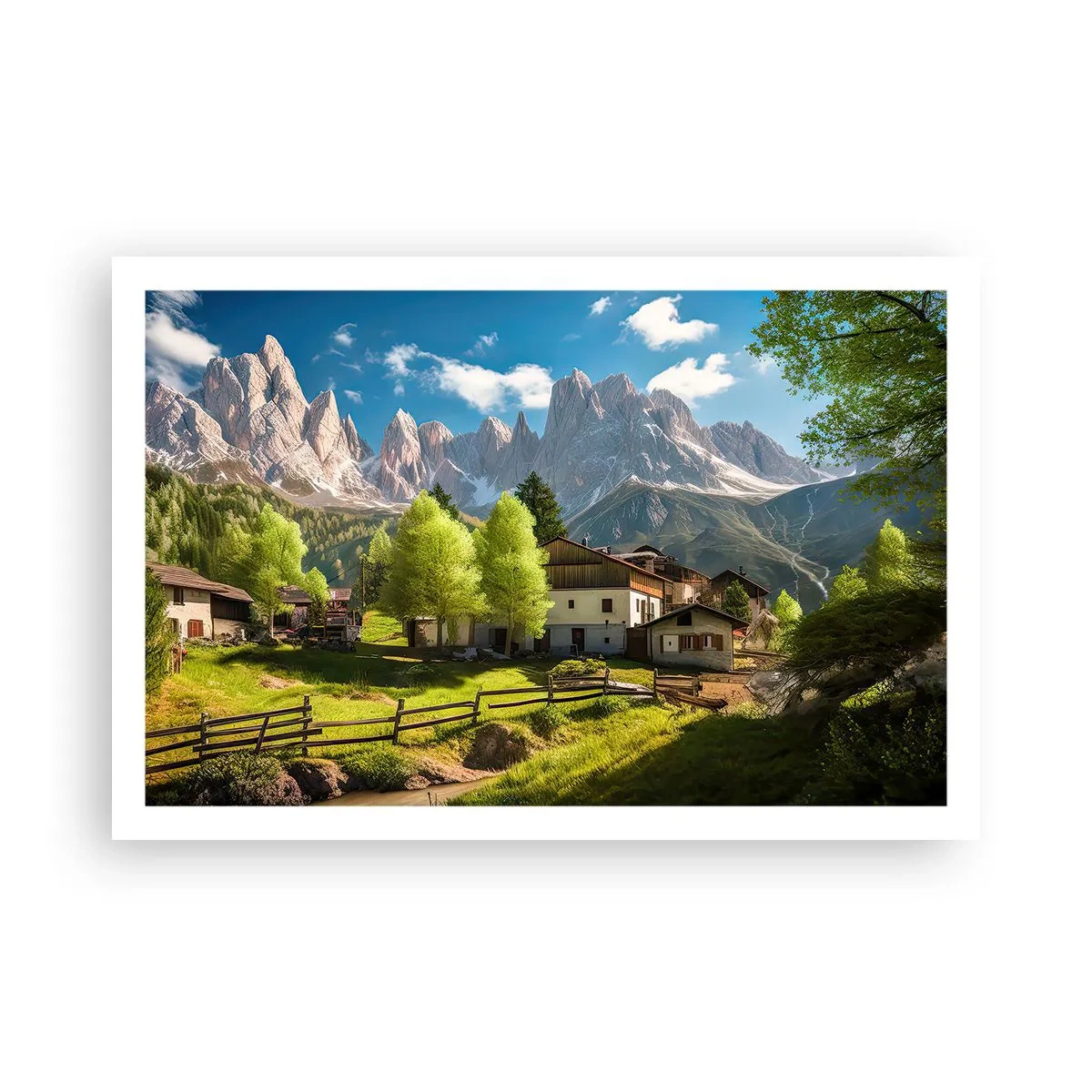 Poster - Alpine idylle - 91x61 cm