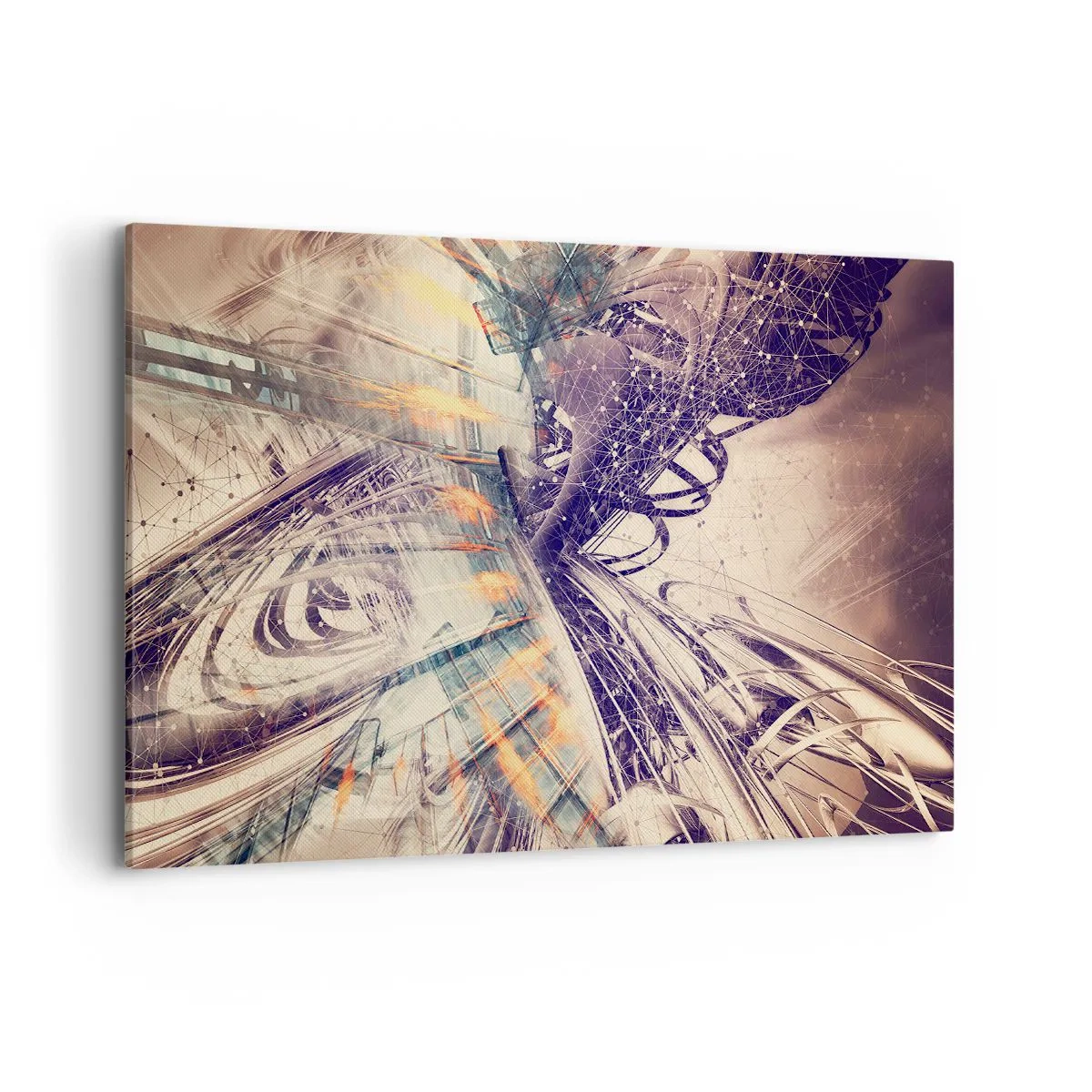 Schilderen op canvas - In grote haast - 100x70 cm