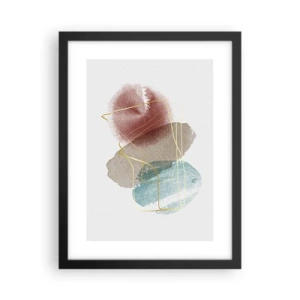 Poster in een zwarte lijst - Koralen van de ruimte - 30x40 cm