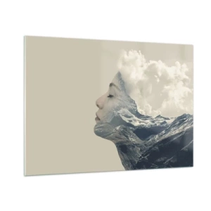 Schilderen op glas - De schoonheid van de elementen - 100x70 cm
