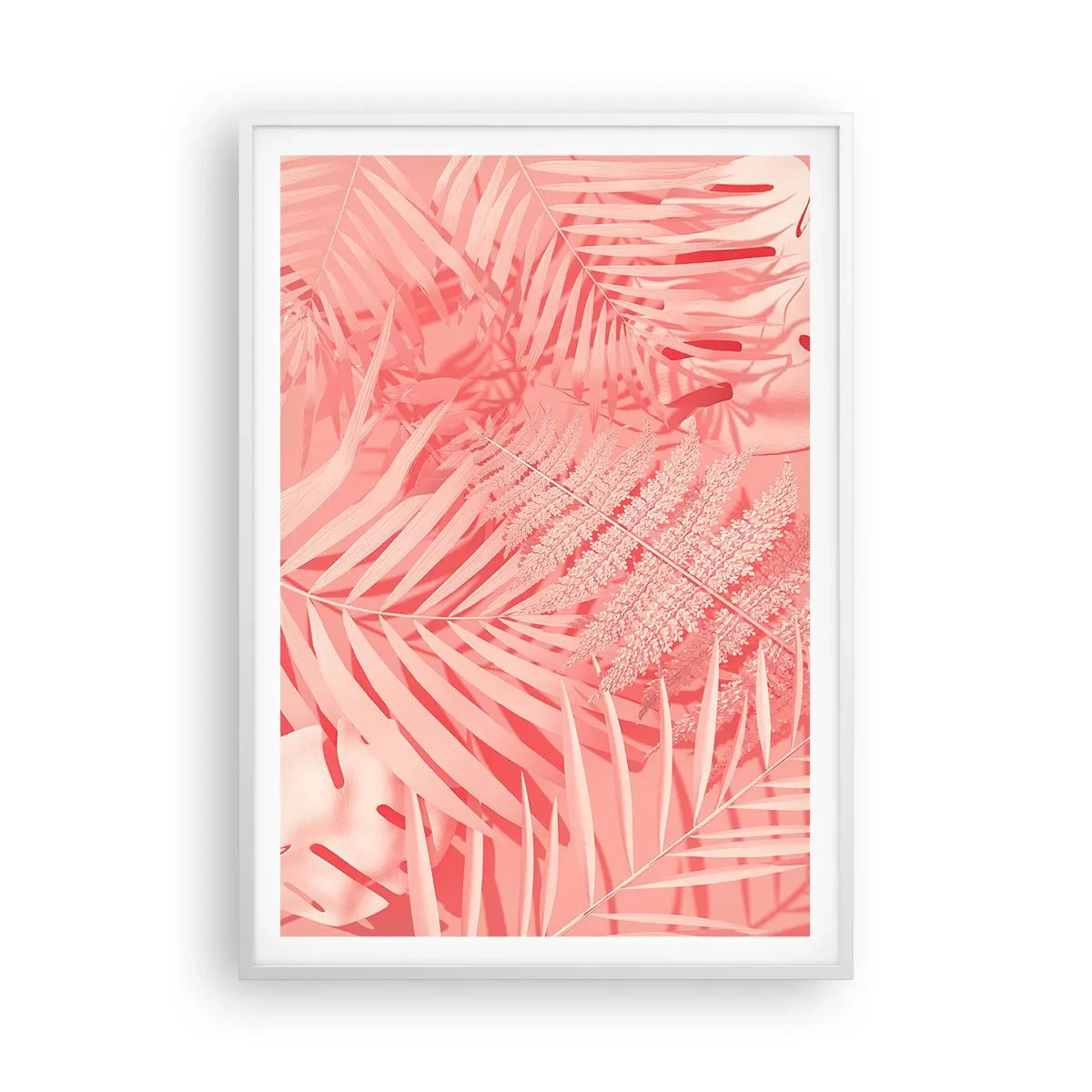 Poster in een witte lijst - Roze concept - 70x100 cm