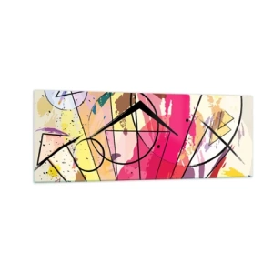 Schilderen op glas - Explosie - 140x50 cm