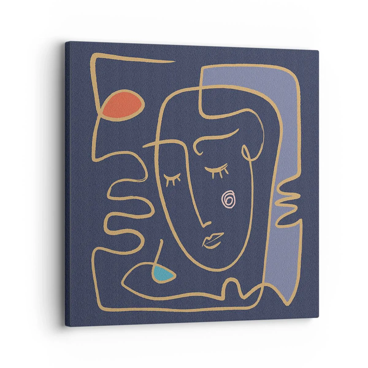 Schilderen op canvas - In nadenken - 30x30 cm