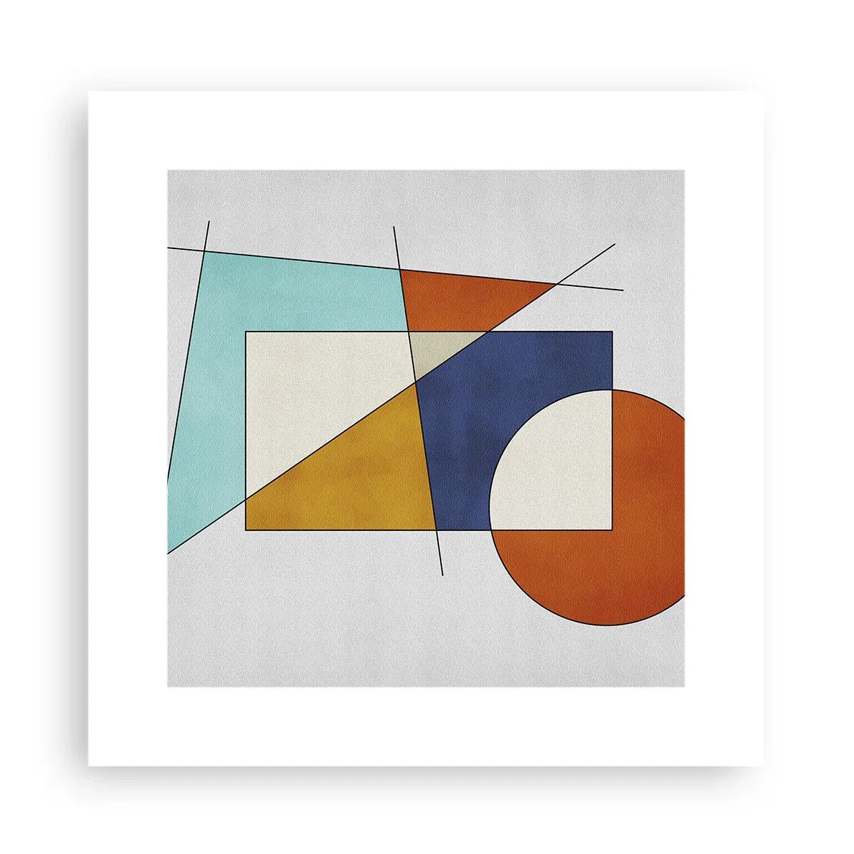 Poster - Abstractie: modernistisch plezier - 30x30 cm