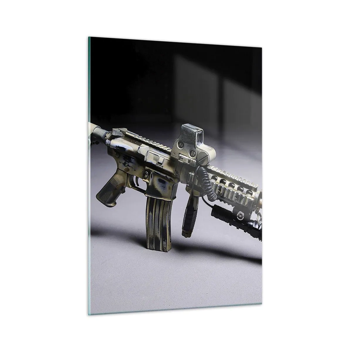 Schilderen op glas - Altijd dreigend - 50x70 cm