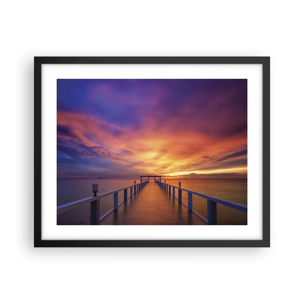 Poster in een zwarte lijst - Zonder einde - 50x40 cm