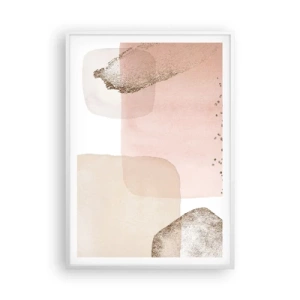 Poster in een witte lijst - Een blik door kleur - 70x100 cm