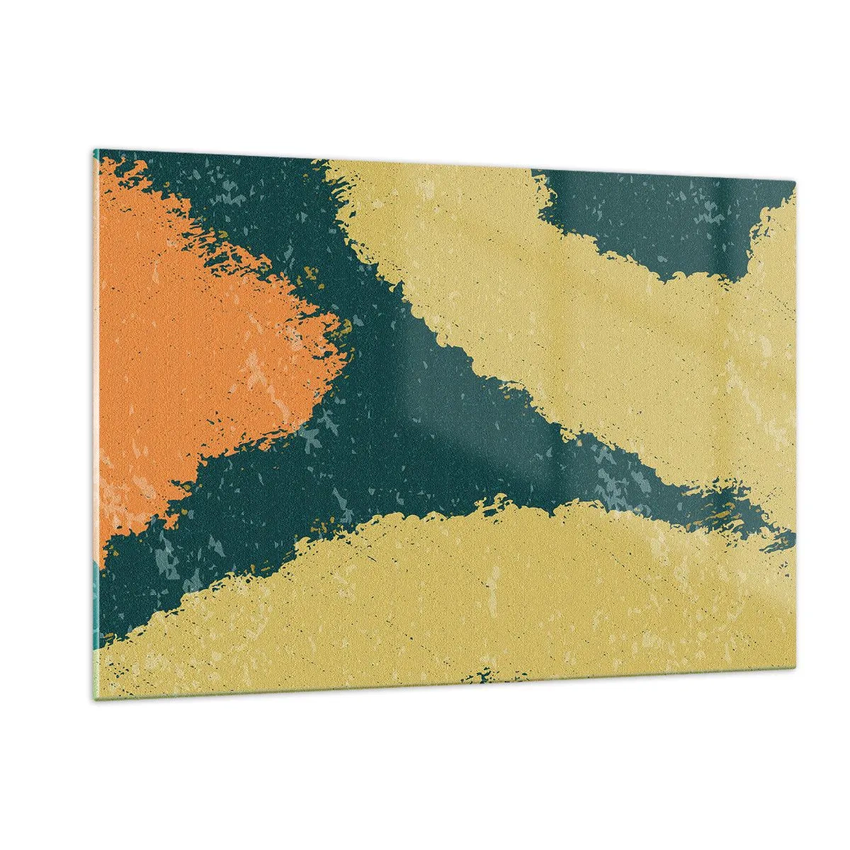 Schilderen op glas - Abstractie – langzame beweging - 120x80 cm