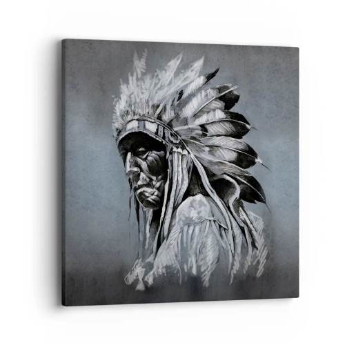 Schilderen op canvas - Keer terug naar de wortels - 40x40 cm