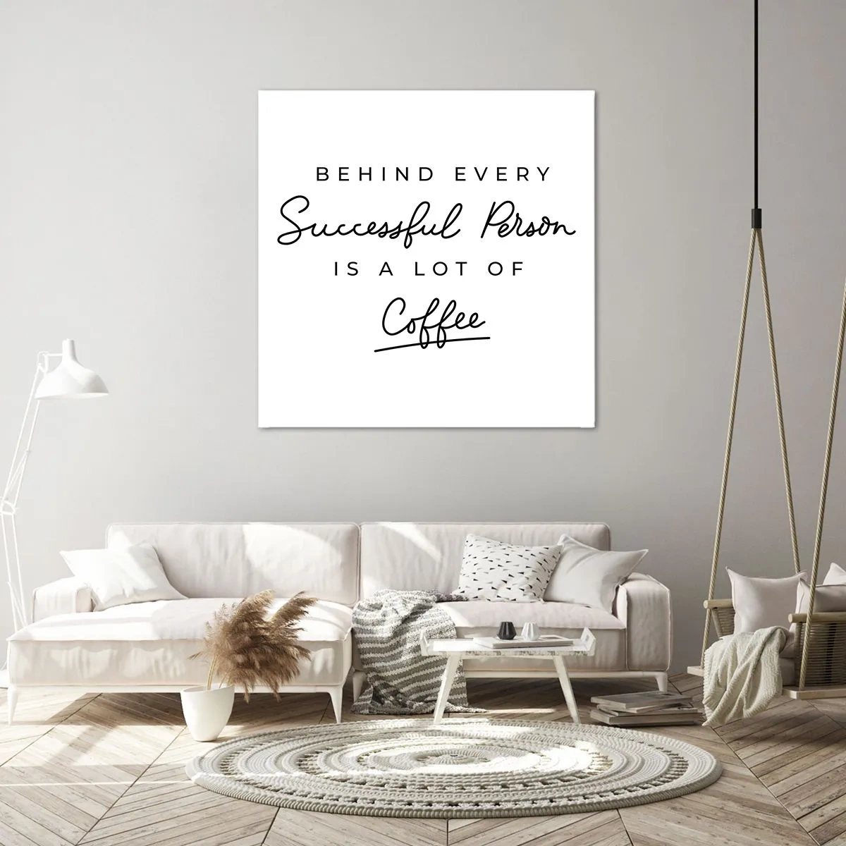 Schilderen op canvas - Het geheim van succes - 60x60 cm