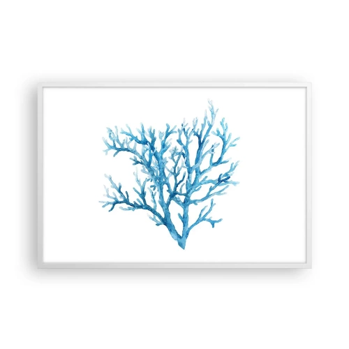 Poster in een witte lijst - Nautische filigraan - 91x61 cm