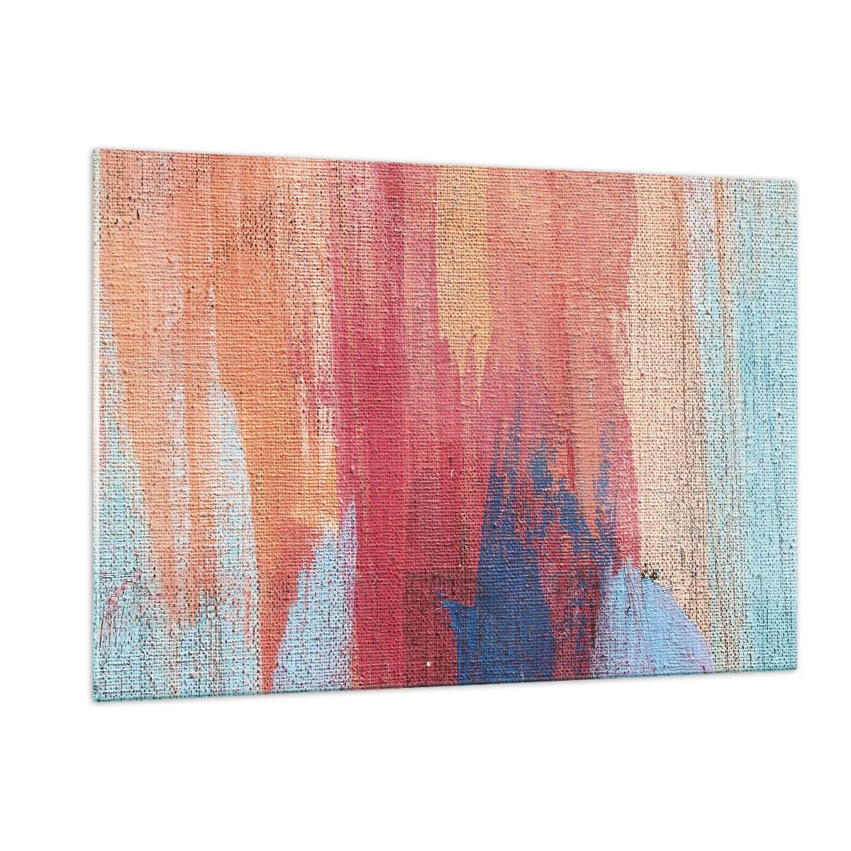 Schilderen op glas - Ren door de regenboog - 120x80 cm