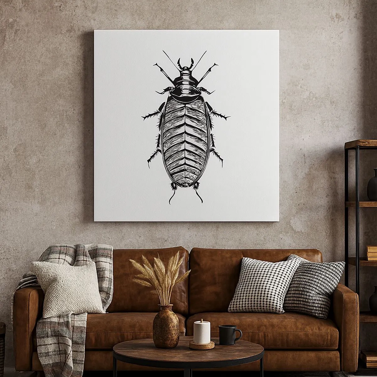 Schilderen op canvas - Wat een exemplaar! - 30x30 cm