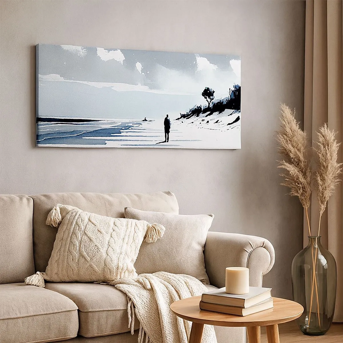 Schilderen op canvas - Alleen - 100x40 cm