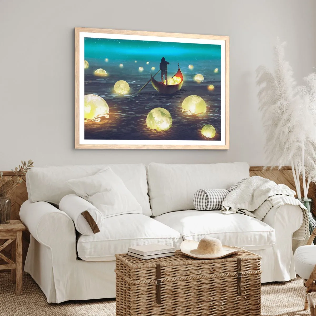 Een poster in een licht eiken lijst - Dingen waar filosofen nooit van hebben gedroomd - 70x50 cm