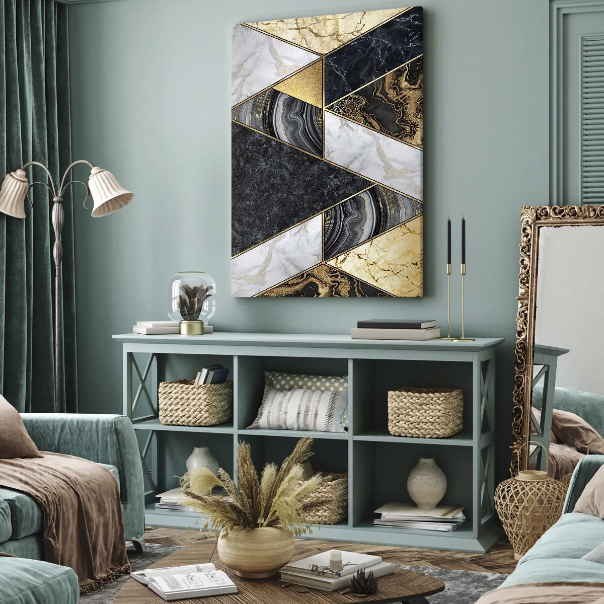 Schilderen op canvas - Steen bij steen - 50x70 cm