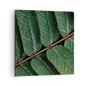 Schilderen op canvas - In een groen ritme - 60x60 cm