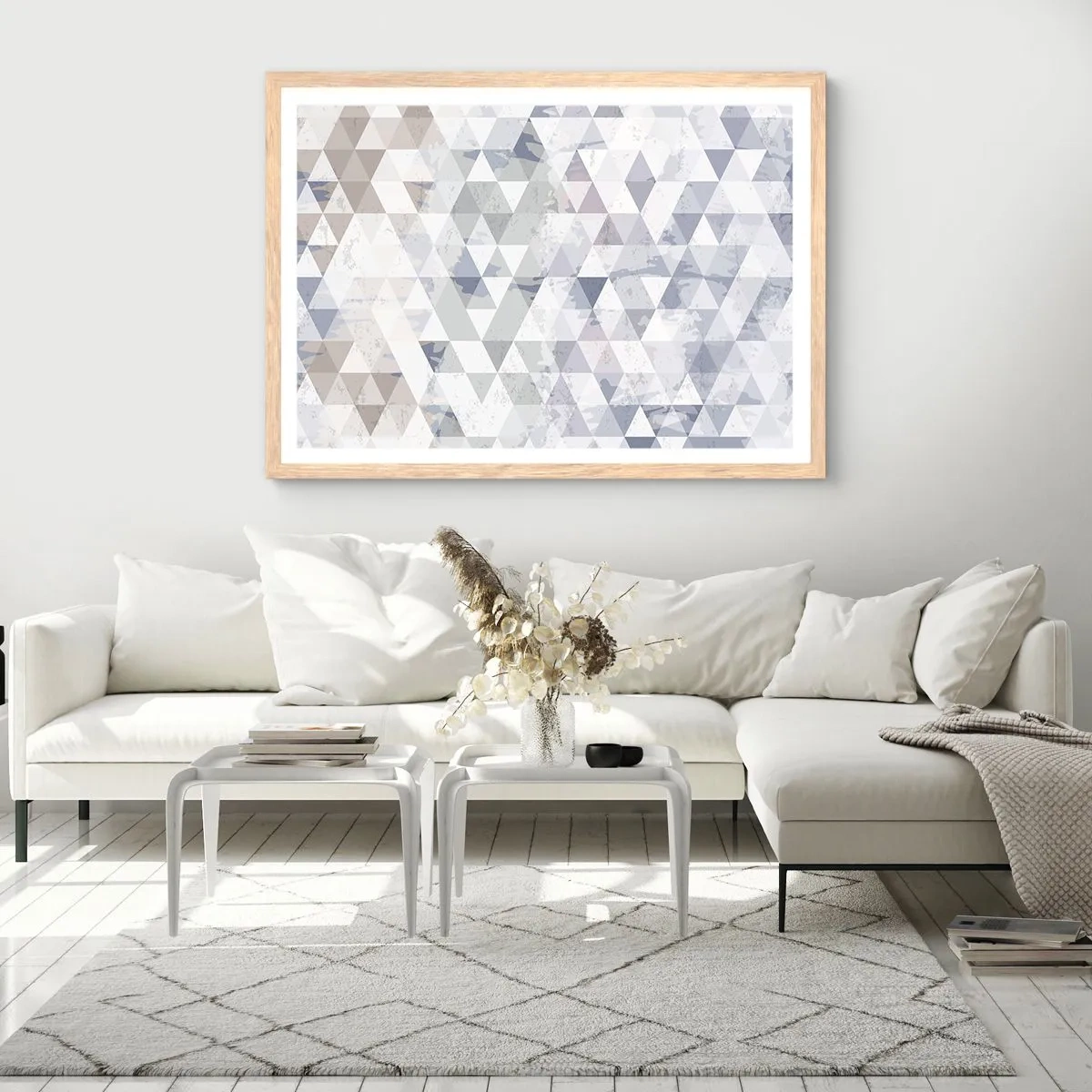 Een poster in een licht eiken lijst - In ritme op drie - 40x30 cm