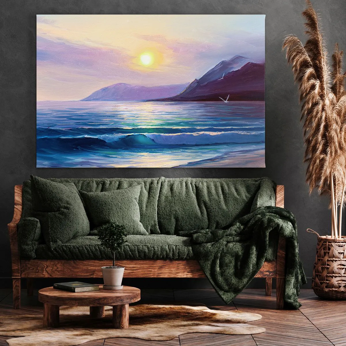 Schilderen op canvas - Water en luchtkristal - 70x50 cm
