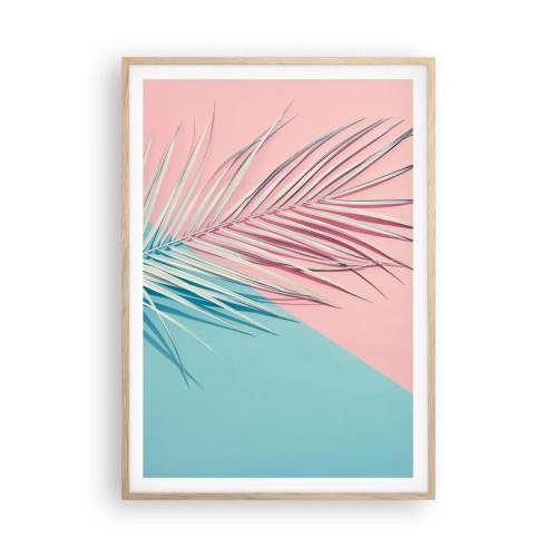 Een poster in een licht eiken lijst - Tropische impressie - 70x100 cm