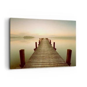 Schilderen op canvas - Aanbreken van de dag, licht - 120x80 cm